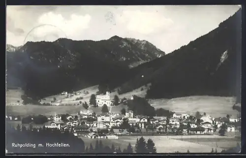 AK Ruhpolding, Gesamtansicht mit Hochfellen
