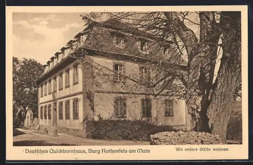 AK Rothenfels am Main, Burg Rothenfels, Deutsches Quickbornhaus
