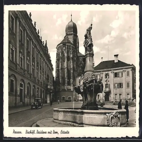 AK Passau, Bischöfl. Residenz mit Dom