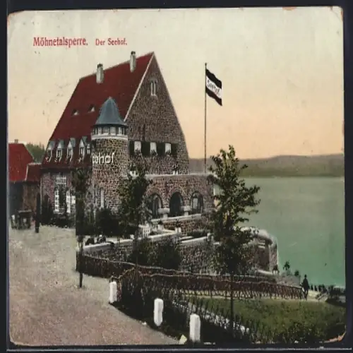 AK Möhnesee, Am Gasthaus Seehof bei der Möhnetalsperre