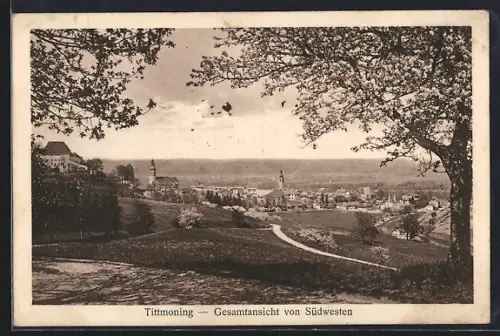 AK Tittmoning, Gesamtansicht von Südwesten