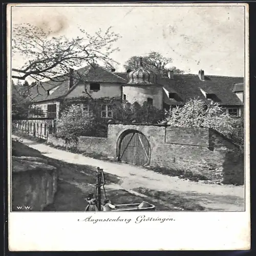 AK Grötzingen /Karlsruhe, Augustenburg