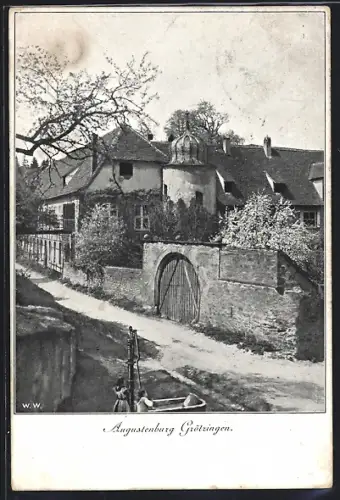 AK Grötzingen /Karlsruhe, Augustenburg