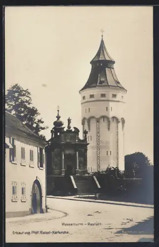 AK Rastatt, Blick auf den Wasserturm