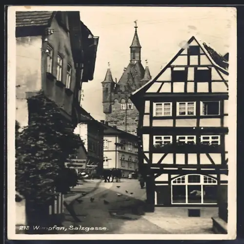 AK Wimpfen, Blick in die Salzgasse