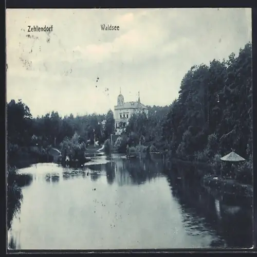 AK Berlin-Zehlendorf, Partie am Waldsee