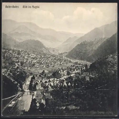 AK Baden-Baden, Blick ins Murgtal