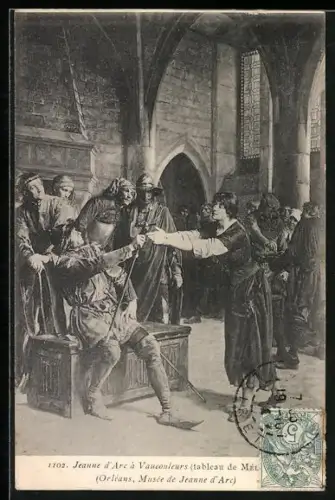 Künstler-AK Jeanne d`Arc à Vaucouleurs
