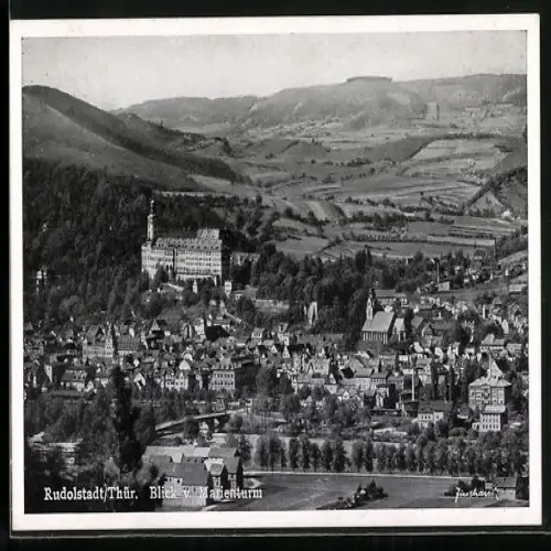 AK Rudolstadt, Blick vom Marienturm