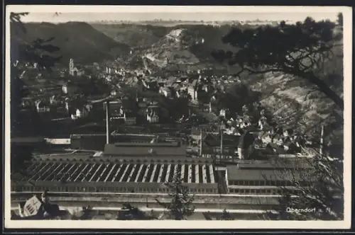 AK Oberndorf a. N., Teilansicht mit Kirche