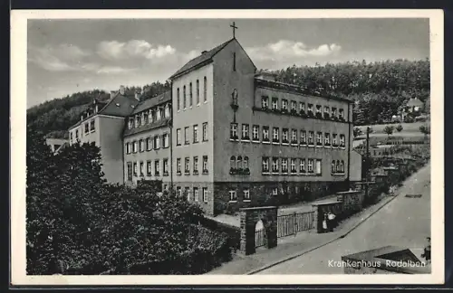 AK Rodalben, Krankenhaus mit Strassenpartie