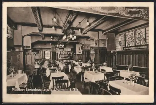 AK Leipzig, Gasthaus Münchner Löwenbräu, Katharinenstrasse 17, Teilansicht