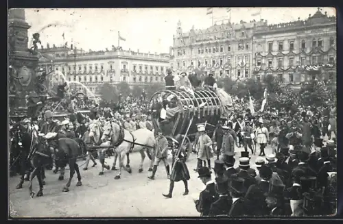 AK Leipzig, Historischer Festzug zu Universitäts-Jubelfeier 1909