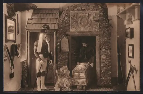 AK Ehrenfriedersdorf i. Erzgeb., Städtisches Heimatmuseum, Abteilung Bergbau, Innenansicht