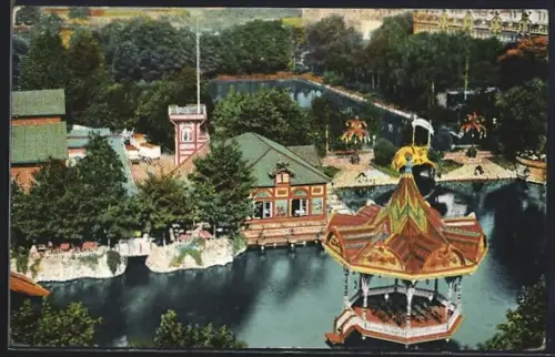 AK Leipzig-Lindenau, Gasthaus Charlottenhof, Volksfest