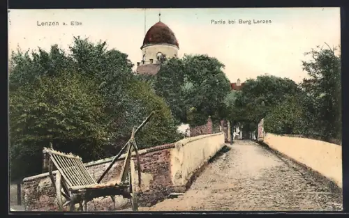 AK Lenzen a. Elbe, Weg zur Burg Lenzen