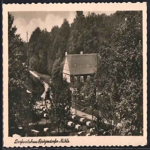 AK Dresden-Pillnitz, Dorfgasthaus Reitzendorfer Mühle im Borsberggebiet