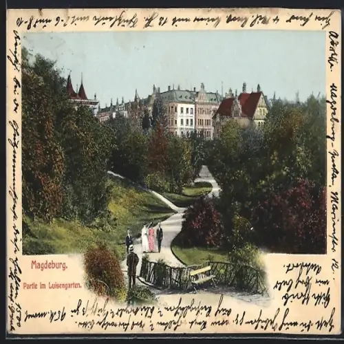 AK Magdeburg, Partie im Luisengarten
