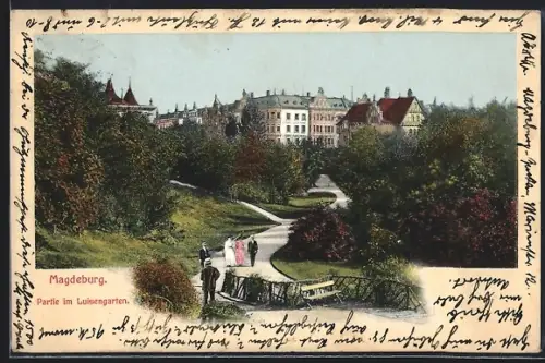 AK Magdeburg, Partie im Luisengarten