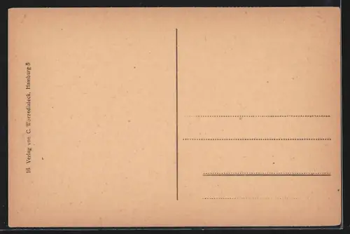 AK Hamburg-Neustadt, Oberlandesgericht mit Strassenbahn