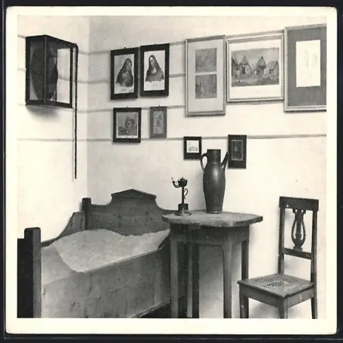 AK Wiedensahl, Wilhelm-Busch-Geburtshaus, Zimmerecke