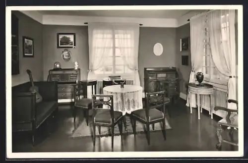 AK Marbach a. N., Schiller-Nationalmuseum, Schiller-Zimmer, Innenansicht