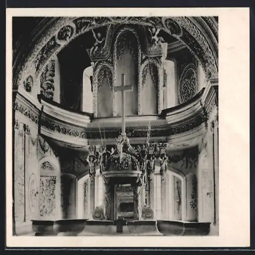AK Eisenberg i. Thür., Inneres der Schlosskirche