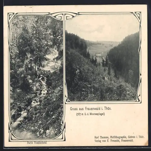 AK Frauenwald, Fraubachstal und Waldhütte