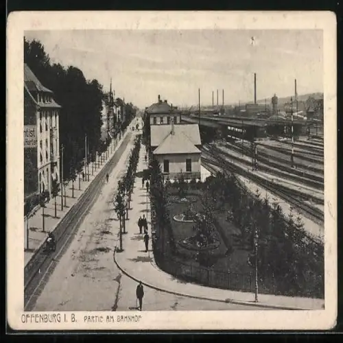 AK Offenburg, Partie am Bahnhof