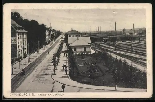 AK Offenburg, Partie am Bahnhof