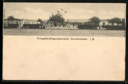 AK Durmersheim i. B., Kriegsverpflegungsanstalt
