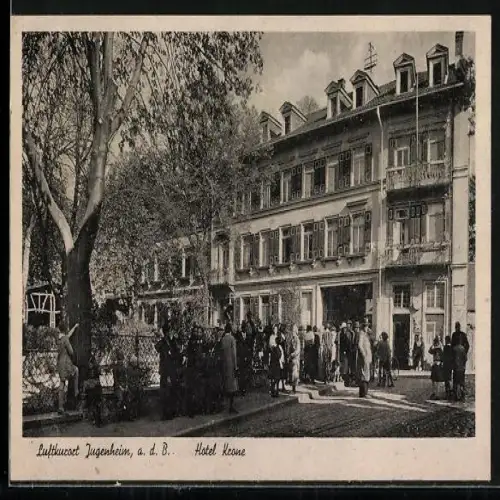 AK Jugenheim a. d. B., Hotel Krone