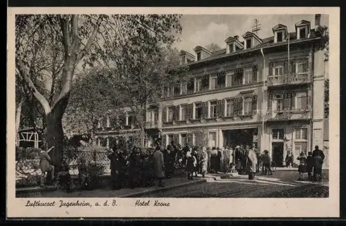 AK Jugenheim a. d. B., Hotel Krone