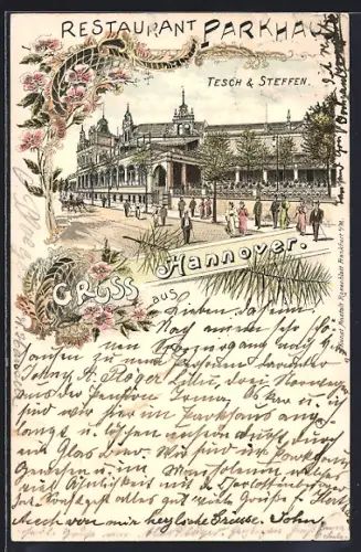 Lithographie Hannover, Restaurant Parkhaus Tesch & Steffen