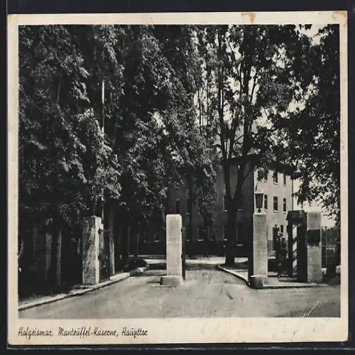 AK Hofgeismar, Manteuffel-Kaserne, Haupttor