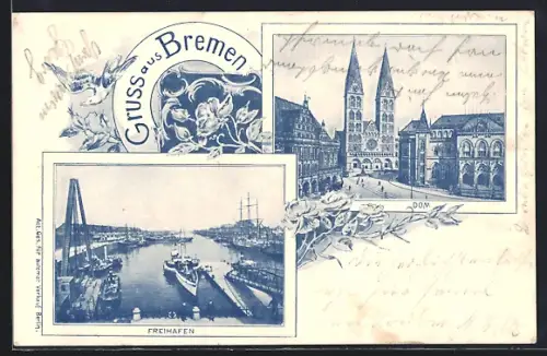 AK Bremen, Dom, Freihafen