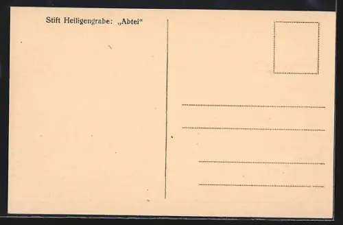 AK Heiligengrabe, Stift Heiligengrabe, Abtei