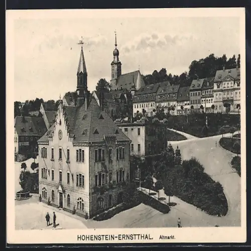 AK Hohenstein-Ernstthal, Strasse am Altmarkt