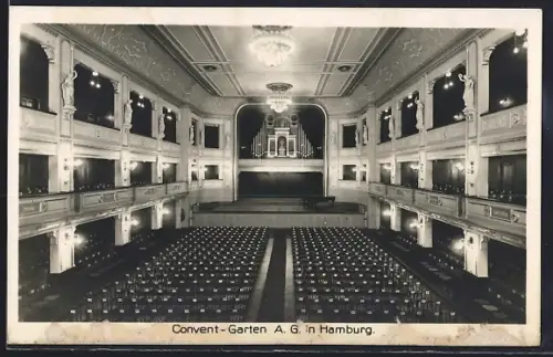 AK Hamburg-Neustadt, Convent-Garten AG, Innenansicht