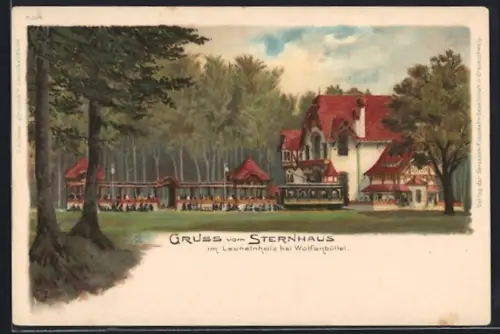 AK Wolfenbüttel, Gasthaus Sternhaus im Lechelnholz