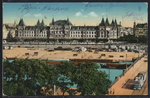 AK Dresden, Blick auf die Jäger-Kaserne