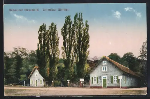 AK Berlin-Wannsee, Restaurant Pfaueninsel, Inh. Gustav Prinz