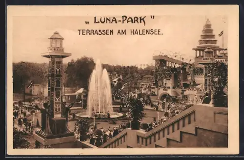 AK Berlin-Halensee, Lunapark, Restaurant Terrassen
