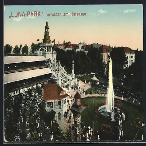 AK Berlin-Halensee, Blick auf den Luna-Park