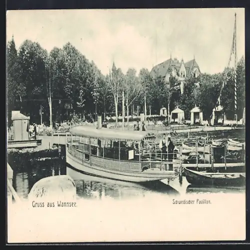 AK Berlin-Wannsee, Schwedischer Pavillon