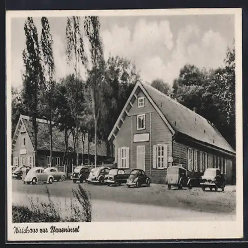 AK Berlin-Wannsee, am Wirtshaus zur Pfaueninsel