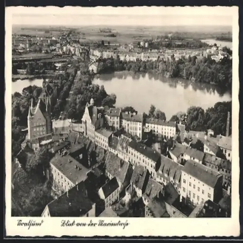 AK Stralsund, Blick von der Marienkirche