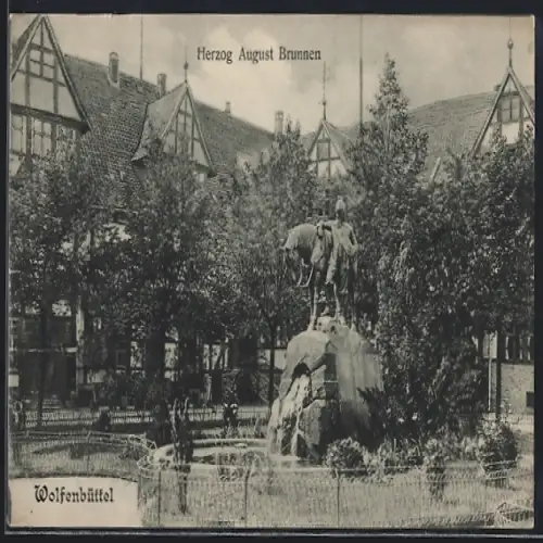 AK Wolfenbüttel, Herzog August-Brunnen