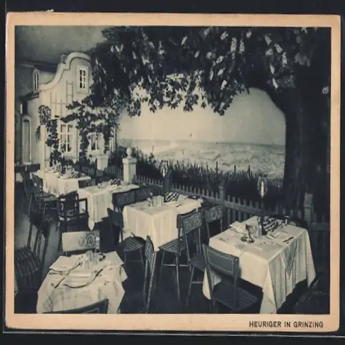 AK Berlin-Tiergarten, Haus Vaterland, Restaurant Heuriger Grinzing, Gastraum