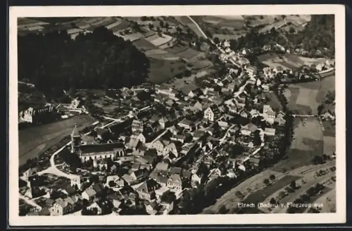 AK Elzach, Blick aus der Vogelschau auf den Ort